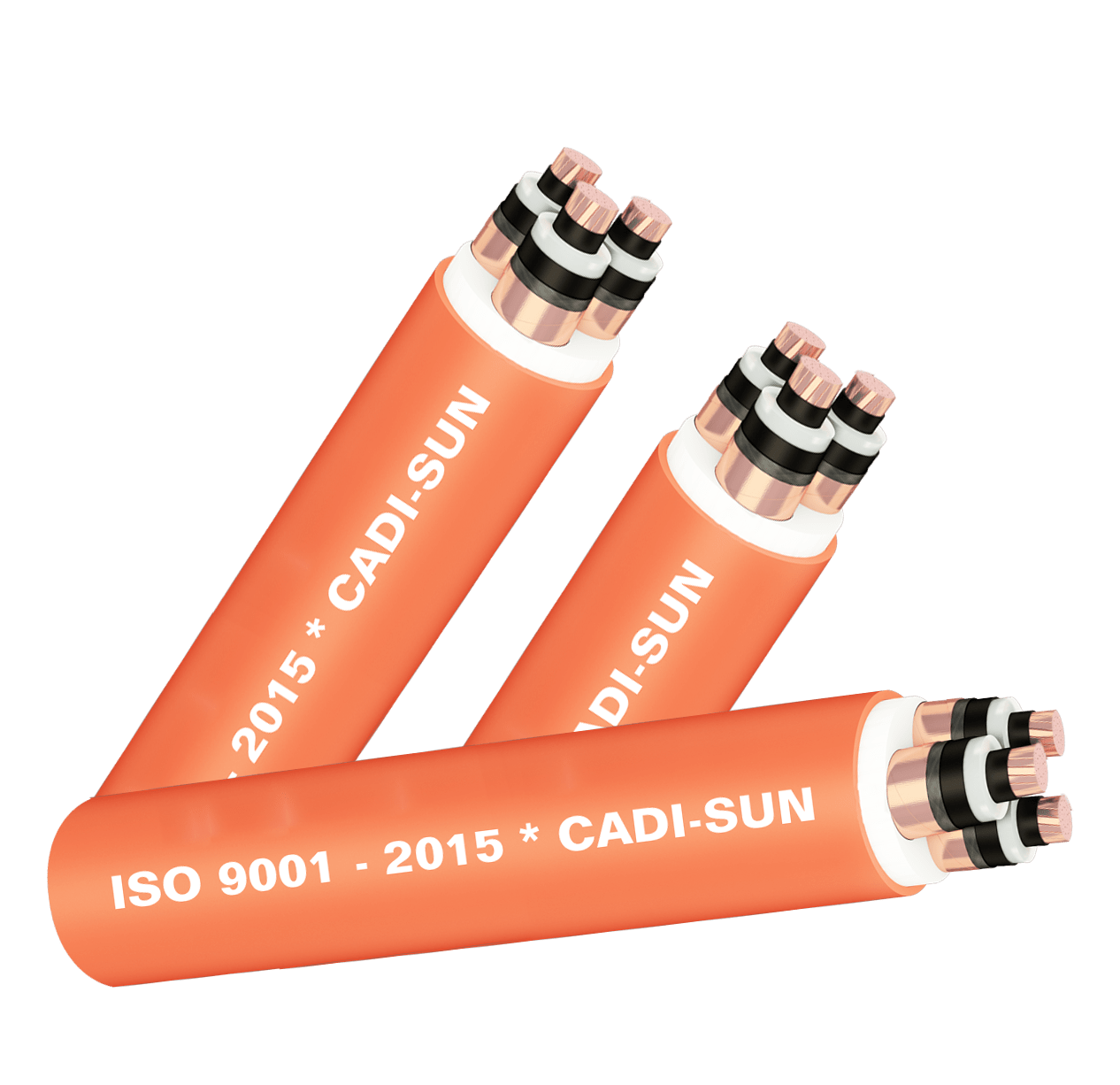 Cáp 3 lõi màn chắn băng đồng không giáp 8.715(17.5)kV
